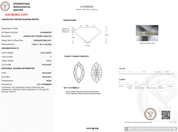 3.03 Carat F - VVS2 Excellent Cut Marquise Lab Grown Diamond - IGI (125873) - PBD Loose Diamond