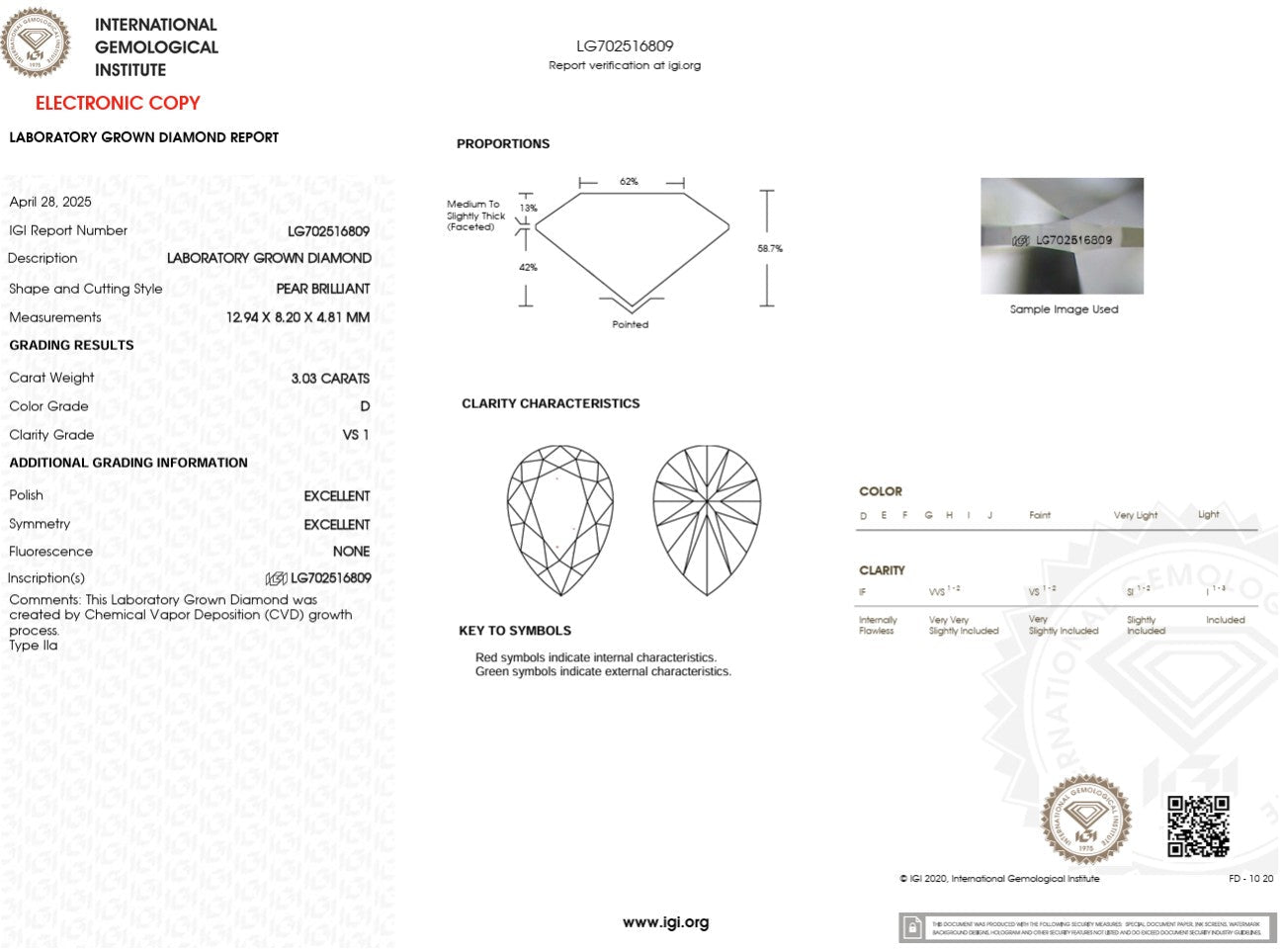 3.03ct D - VS1 Pear Lab Diamond Nova - PBD Engagement Rings