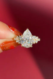 3.03ct D - VS1 Pear Lab Diamond Nova - PBD Engagement Rings