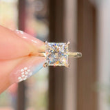 3.03ct D-VS1 Princess Lab Diamond Kayla Engagement Rings Princess Bride Diamonds 