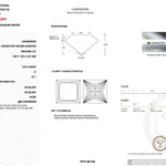 3.03ct D-VS1 Princess Lab Diamond Kayla Engagement Rings Princess Bride Diamonds 