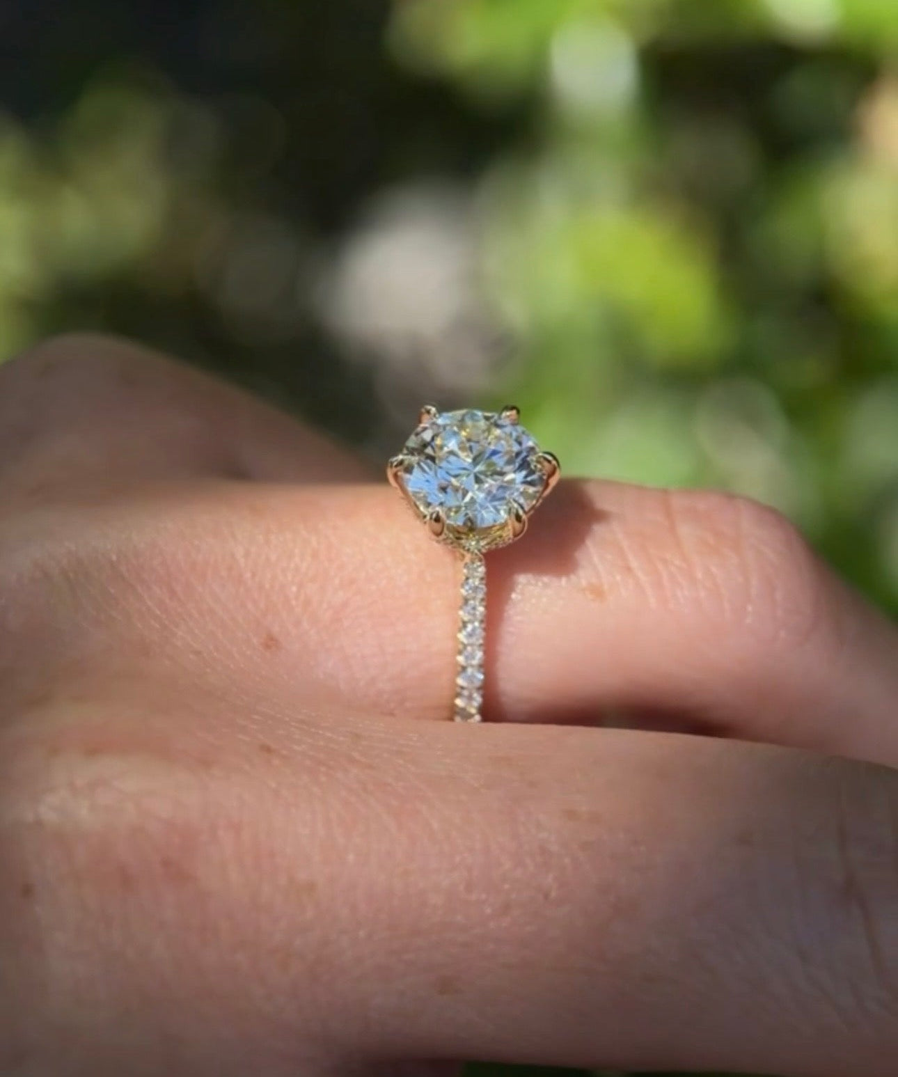 3.03ct D - VS1 Round Lab Diamond Isabela - PBD Engagement Rings