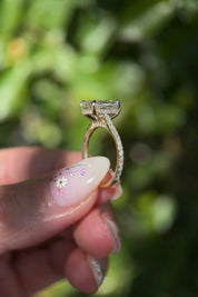 3.03ct E - VS1 Cushion Lab Diamond Alice - PBD Engagement Rings