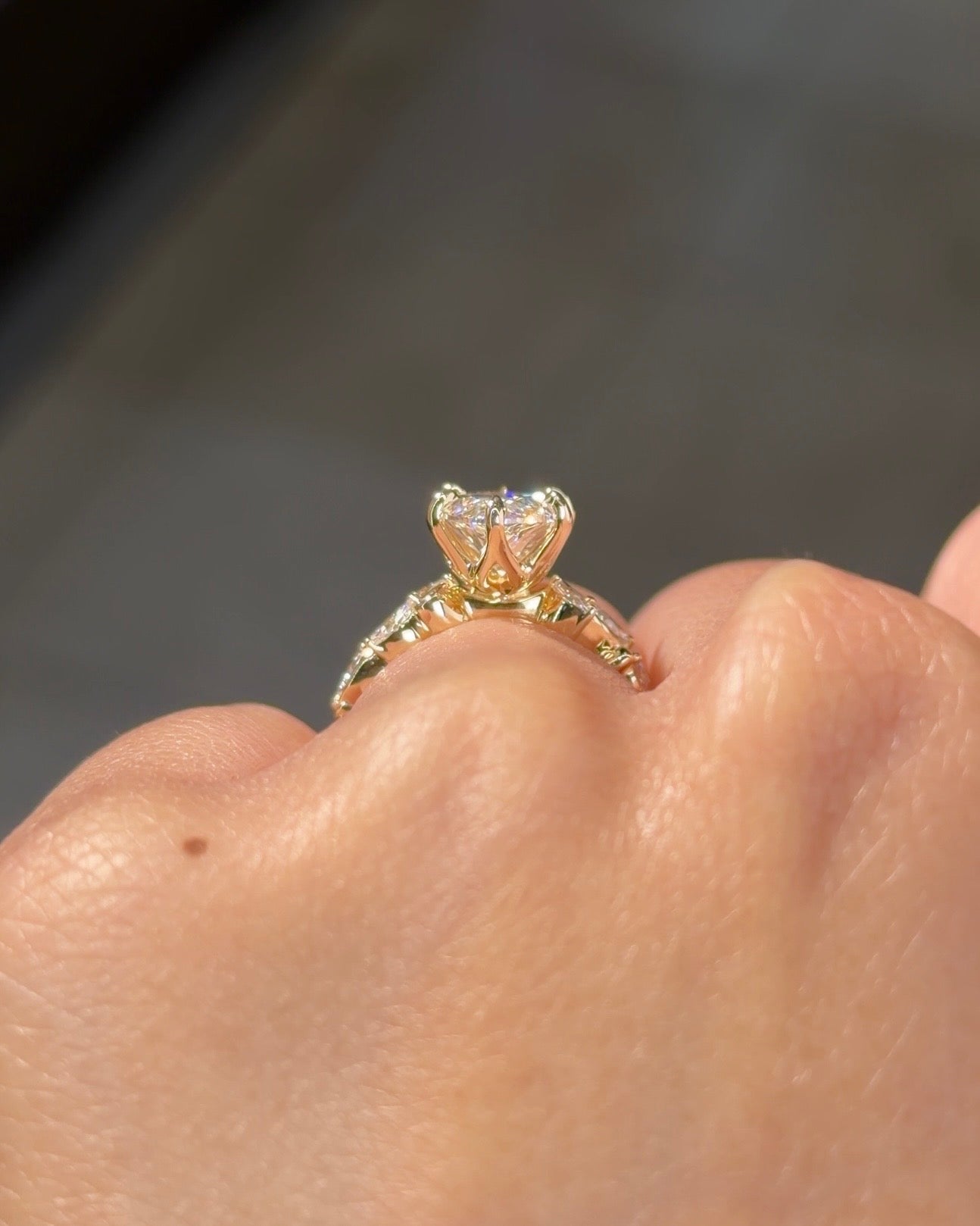 3.03ct E-VS1 Marquise Lab Diamond Cecelia - PBD Engagement Rings