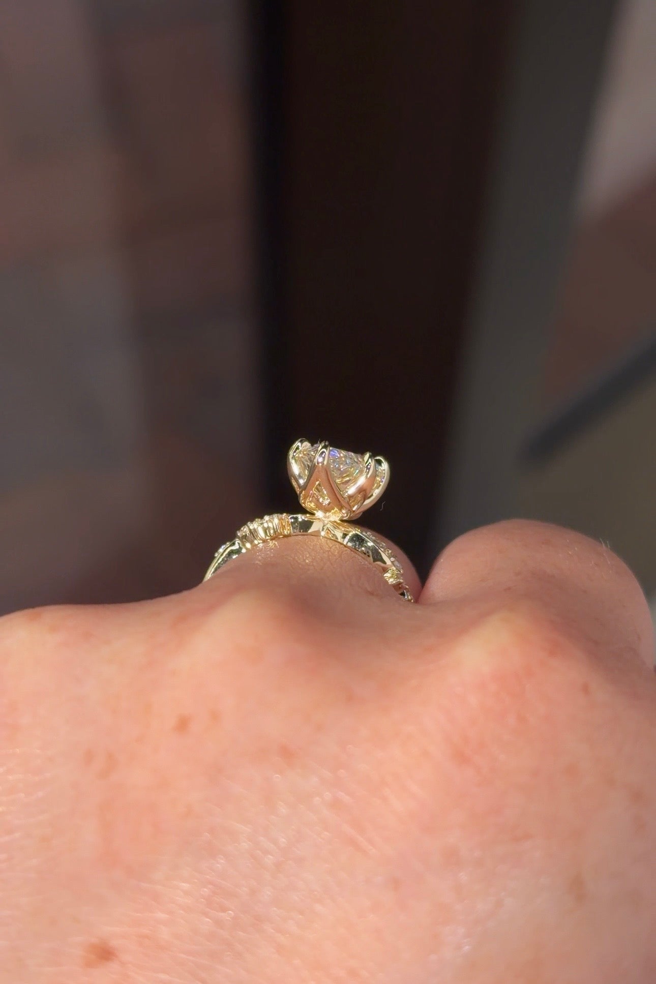 3.03ct E - VS1 Marquise Lab Diamond Interlaced Ariel - PBD Engagement Rings