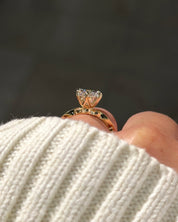 3.03ct E-VS1 Marquise Lab Diamond Rosette - PBD Engagement Rings