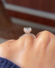 3.03ct E-VVS2 Oval Lab Diamond Kayla - PBD Engagement Rings