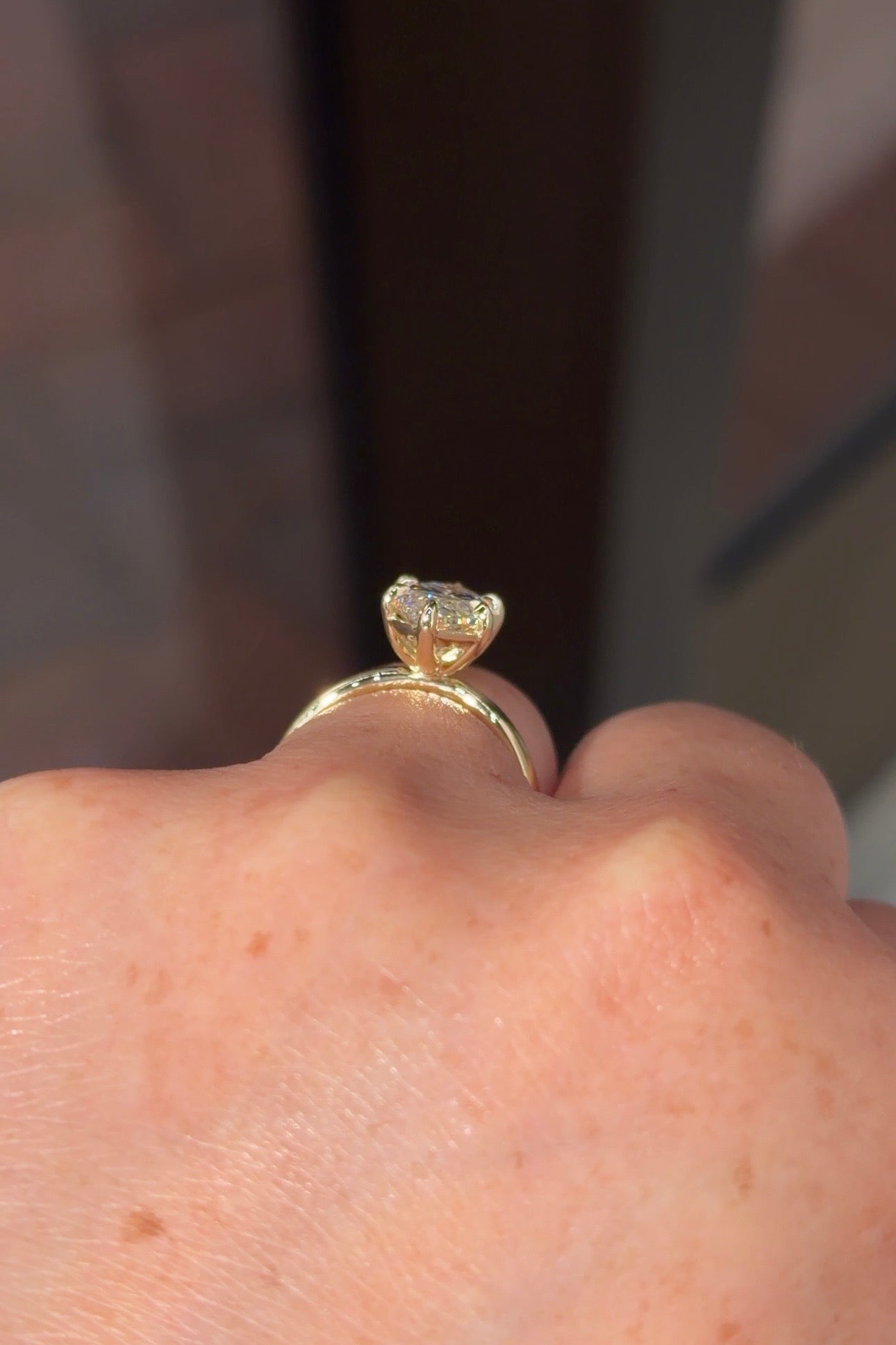 3.03ct F - VS1 Marquise Lab Diamond Taper Leah - PBD Engagement Rings