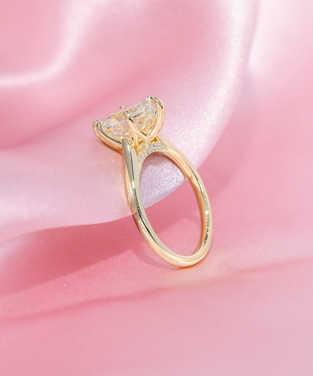 3.03ct F - VS1 Oval Lab Diamond Hana - PBD Engagement Rings