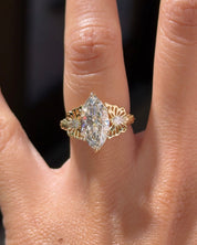 3.04ct D-VS1 Marquise Lab Diamond Mariah - PBD Engagement Rings