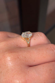 3.04ct D - VS1 Oval Lab Diamond Tanya - PBD Engagement Rings