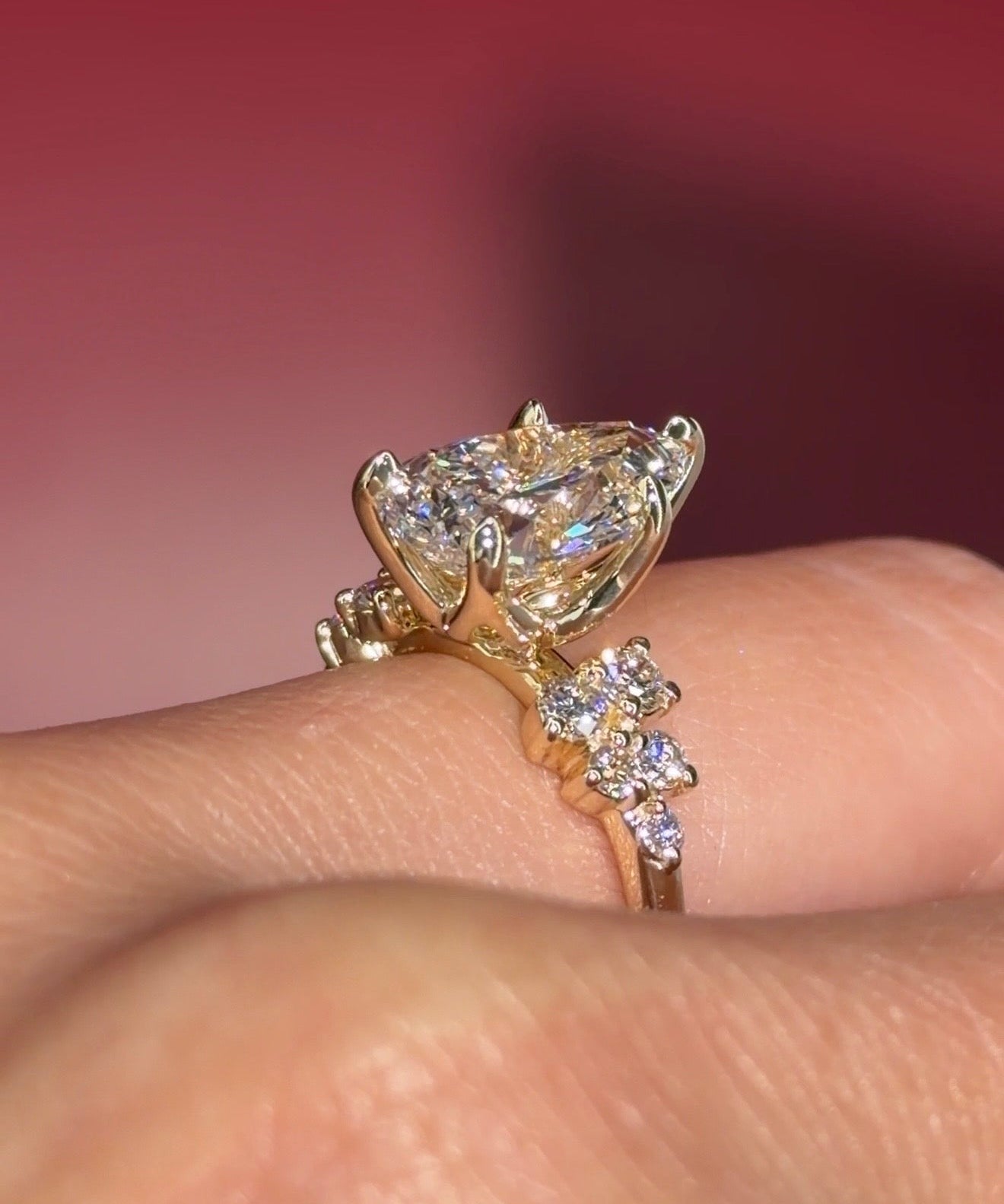 3.04ct D - VS1 Pear Lab Diamond Nova - PBD Engagement Rings