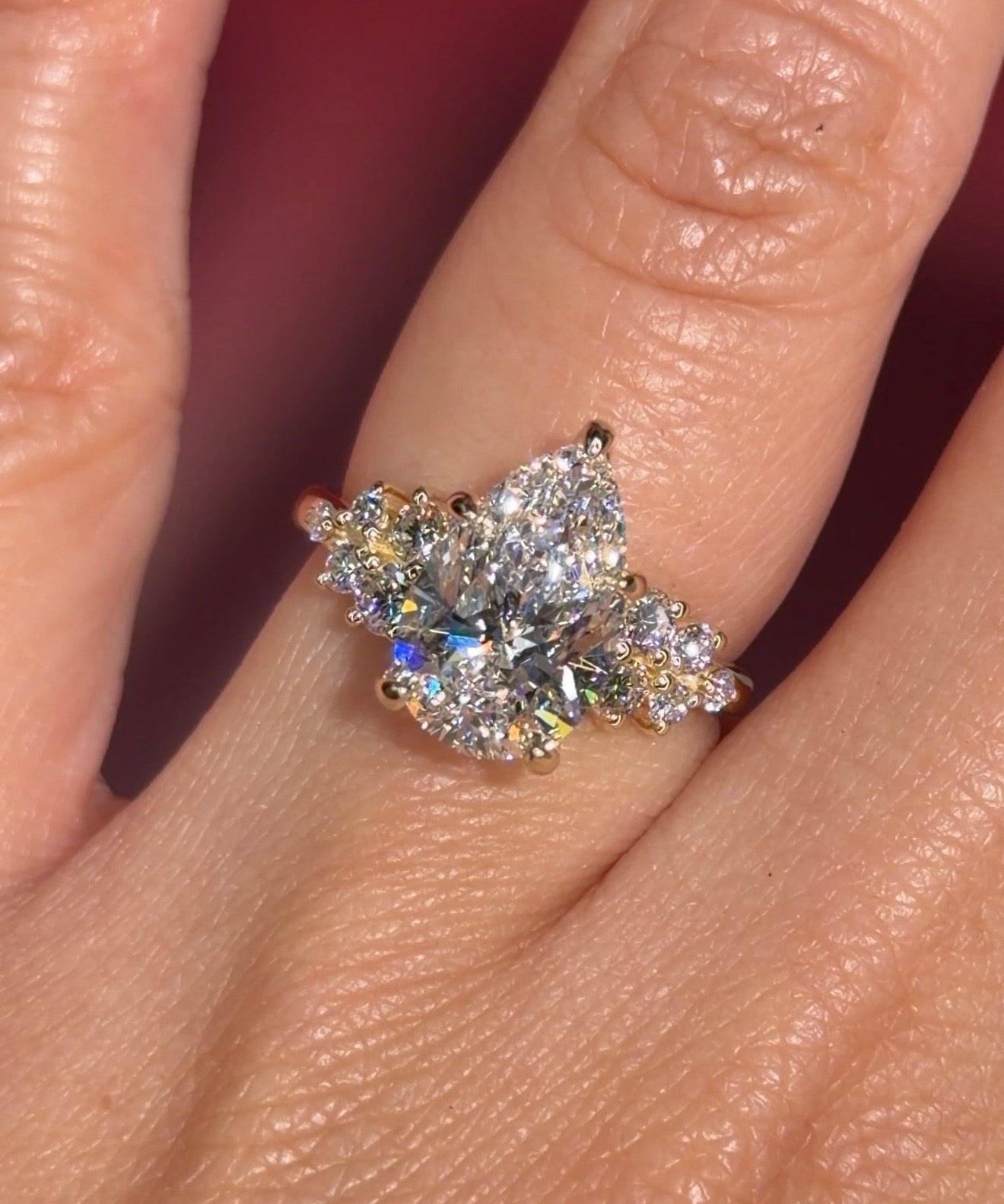 3.04ct D - VS1 Pear Lab Diamond Nova - PBD Engagement Rings