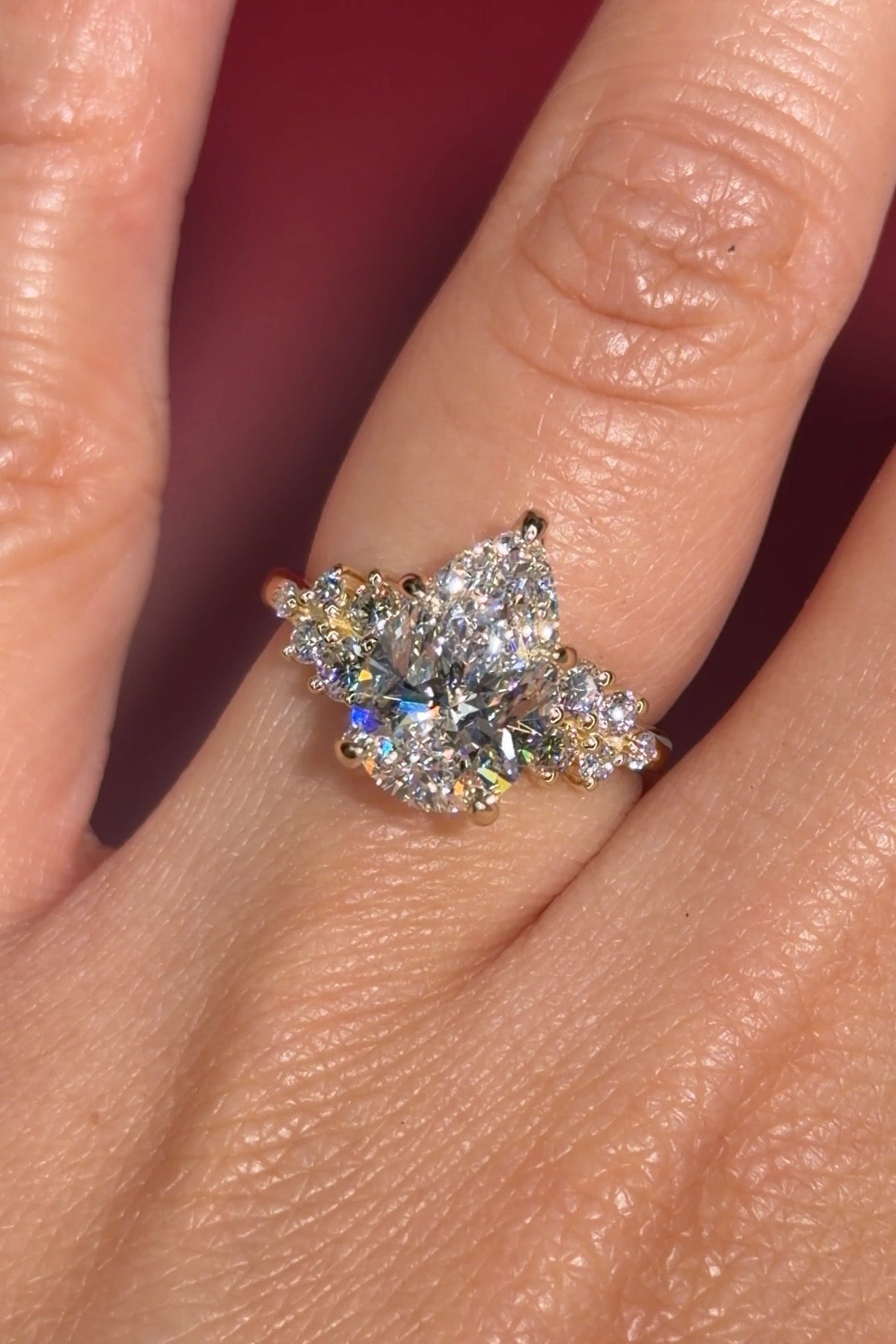 3.04ct D - VS1 Pear Lab Diamond Nova - PBD Engagement Rings