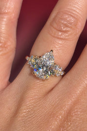 3.04ct D - VS1 Pear Lab Diamond Nova - PBD Engagement Rings