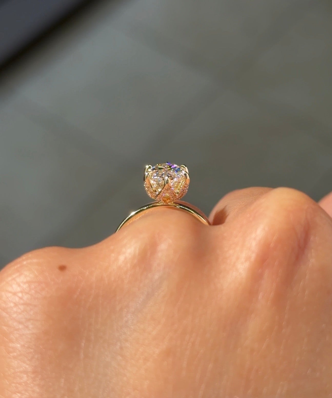 3.04ct E - VVS2 Marquise Lab Diamond Samantha - PBD Engagement Rings