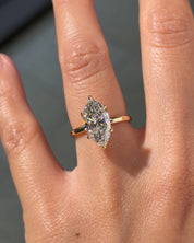 3.04ct E - VVS2 Marquise Lab Diamond Samantha - PBD Engagement Rings