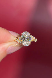3.04ct E - VVS2 Oval Lab Diamond Ariel - PBD Engagement Rings