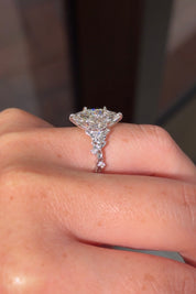 3.04ct F - VS1 Marquise Lab Diamond Arwen - PBD Engagement Rings