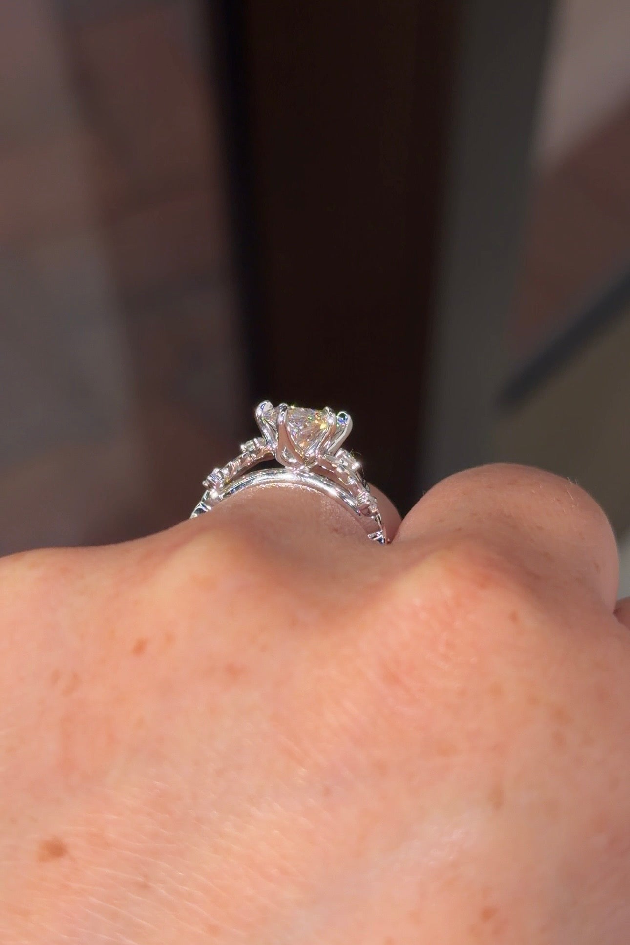 3.04ct F - VS1 Marquise Lab Diamond Arwen - PBD Engagement Rings
