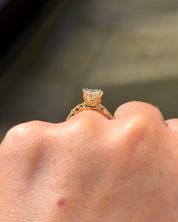3.04ct F-VS1 Oval Lab Diamond Colette - PBD Engagement Rings