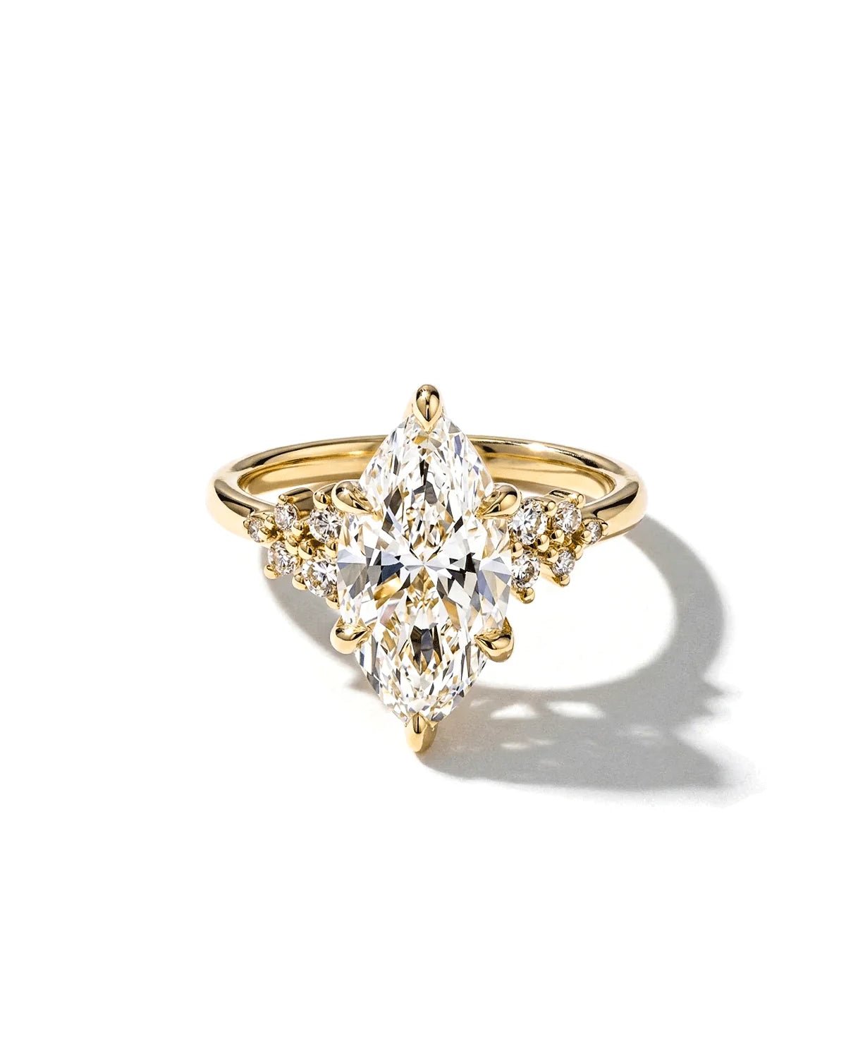 3.04ct F-VVS2 Marquise Lab Diamond Nova - PBD Engagement Rings