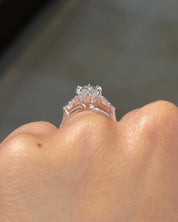 3.04ct F-VVS2 Marquise Lab Diamond Sarah - PBD Engagement Rings
