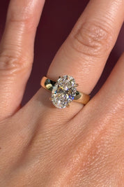 3.05ct D - VS1 Oval Lab Diamond Kayla - PBD Engagement Rings
