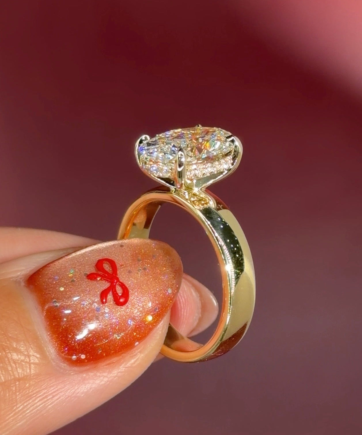 3.05ct D - VS1 Oval Lab Diamond Kayla - PBD Engagement Rings