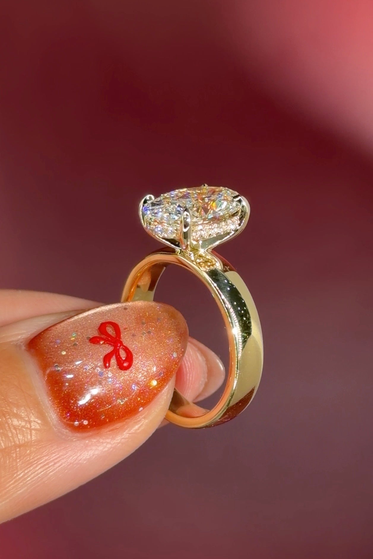 3.05ct D - VS1 Oval Lab Diamond Kayla - PBD Engagement Rings