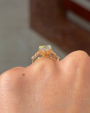 3.05ct E - VS1 Marquise Lab Diamond Amber - PBD Engagement Rings