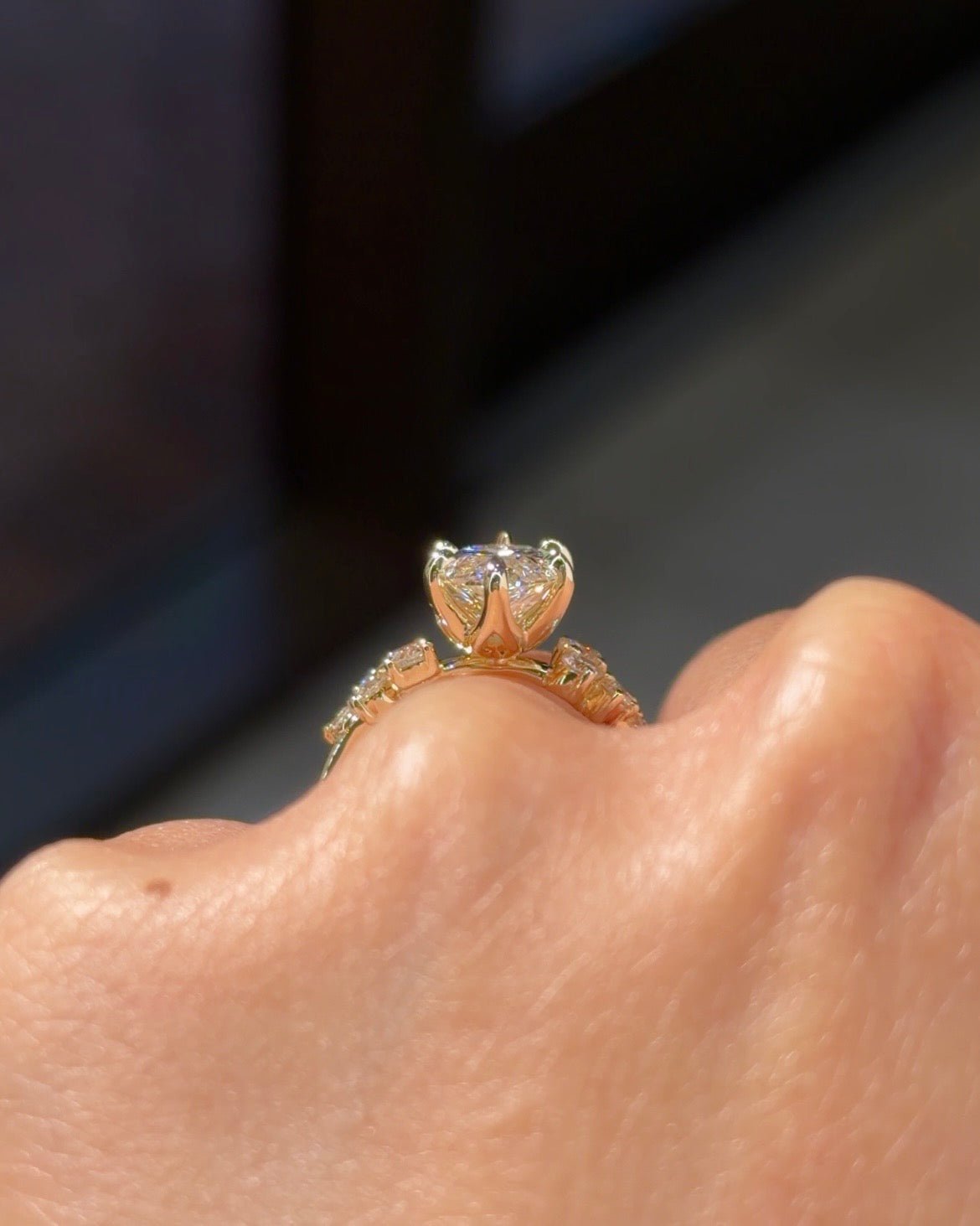 3.05ct F-VVS2 Marquise Lab Diamond Supernova - PBD Engagement Rings