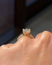 3.05ct F-VVS2 Marquise Lab Diamond Supernova - PBD Engagement Rings