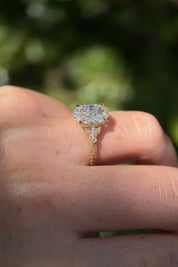 3.05ct F - VVS2 Oval Lab Diamond Katherine - PBD Engagement Rings
