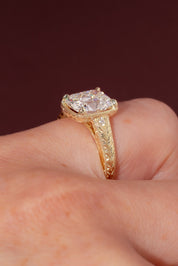 3.06ct D - VVS2 Old Mine Cushion Lab Diamond Evelyn - PBD Engagement Rings