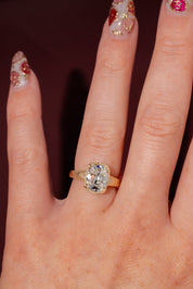 3.06ct D - VVS2 Old Mine Cushion Lab Diamond Evelyn - PBD Engagement Rings