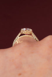 3.06ct D - VVS2 Old Mine Cushion Lab Diamond Evelyn - PBD Engagement Rings