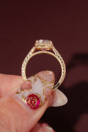 3.06ct D - VVS2 Old Mine Cushion Lab Diamond Evelyn - PBD Engagement Rings