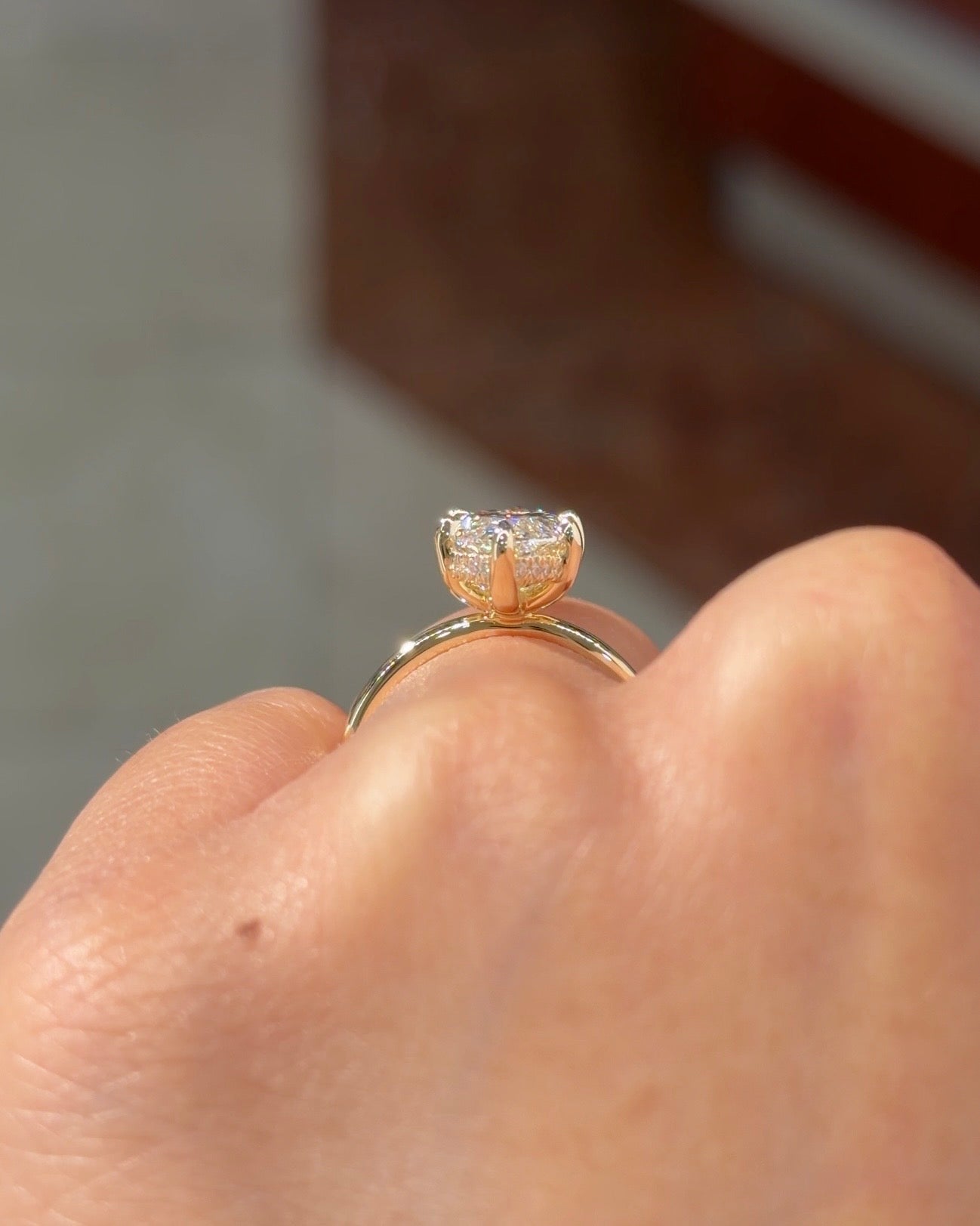 3.06ct E - VVS2 Marquise Lab Diamond Kayla - PBD Engagement Rings