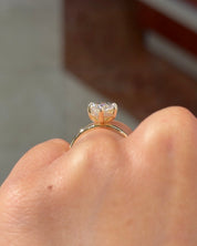3.06ct E - VVS2 Marquise Lab Diamond Kayla - PBD Engagement Rings