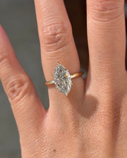 3.06ct E - VVS2 Marquise Lab Diamond Kayla - PBD Engagement Rings