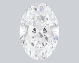 3.07 Carat F-VVS2 Oval Lab Grown Diamond - IGI (#51928)