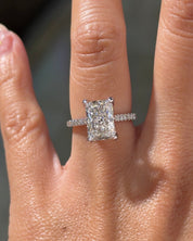 3.07ct E-VS1 Radiant Lab Diamond Isabela - PBD Engagement Rings