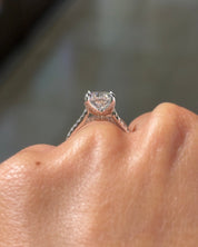 3.07ct E-VS1 Radiant Lab Diamond Isabela - PBD Engagement Rings
