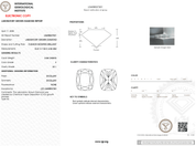 3.08 Carat F - VS1 Elongated Cushion Lab Grown Diamond - IGI (123349) - PBD Loose Diamond