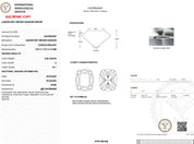 3.08ct E-VS1 Cushion Lab Diamond Double Claw Alice Engagement Rings Princess Bride Diamonds 