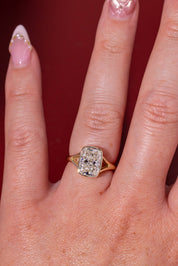 3.08ct F - VS1 Cushion Lab Diamond Bezel Ring - PBD Engagement Rings