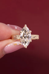 3.08ct F-VVS2 Marquise Lab Diamond Kai