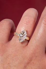3.08ct F - VVS2 Marquise Lab Diamond Kai - PBD Engagement Rings