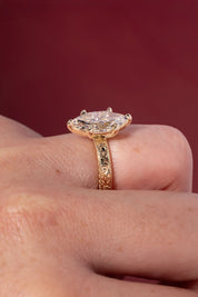 3.08ct F - VVS2 Marquise Lab Diamond Kai - PBD Engagement Rings